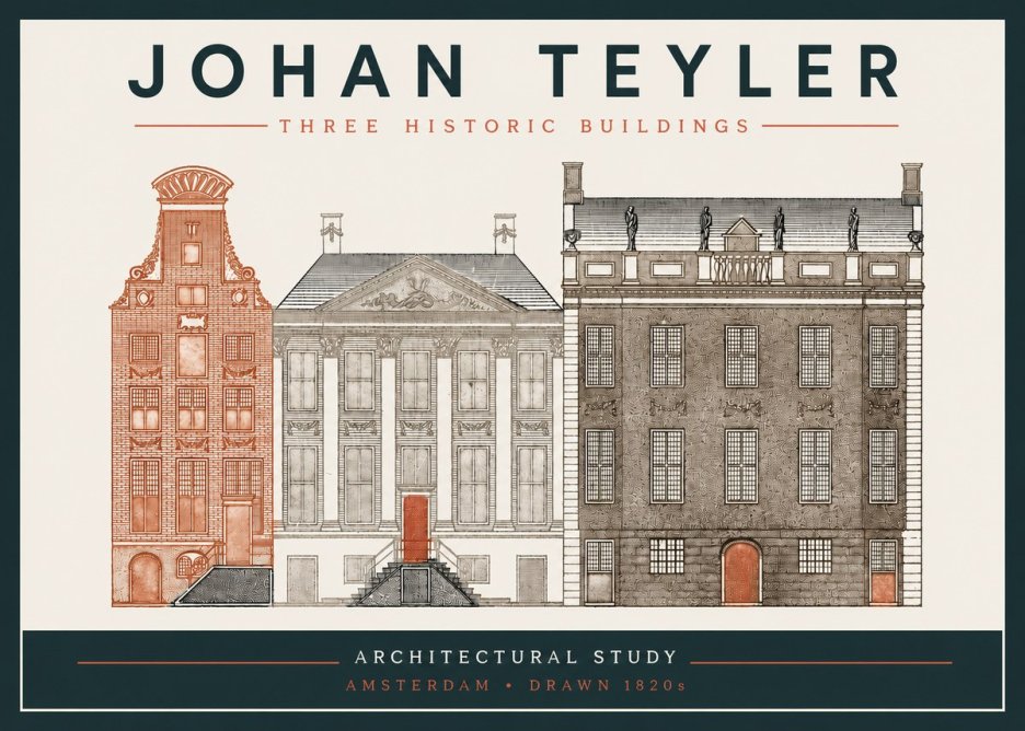 Johan Teyler Three Historic Buildings No3 - Plakat