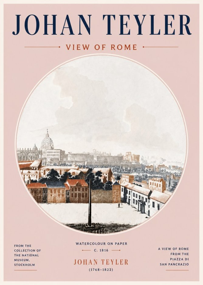 Johan Teyler View of Rome No5 - Plakat