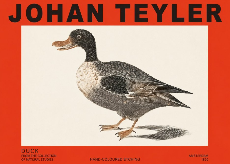 Johan Teyler Duck I No2 - Plakat