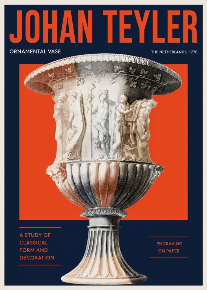 Johan Teyler Ornamental Vase I No2 - Plakat