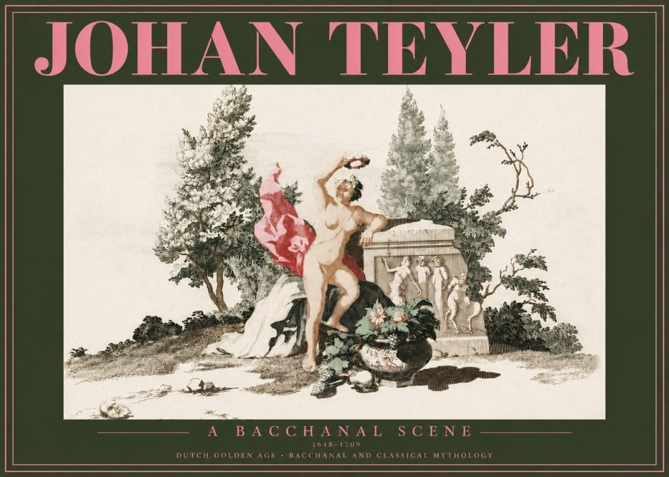 Johan Teyler A Bacchanal Scene No2 - Plakat