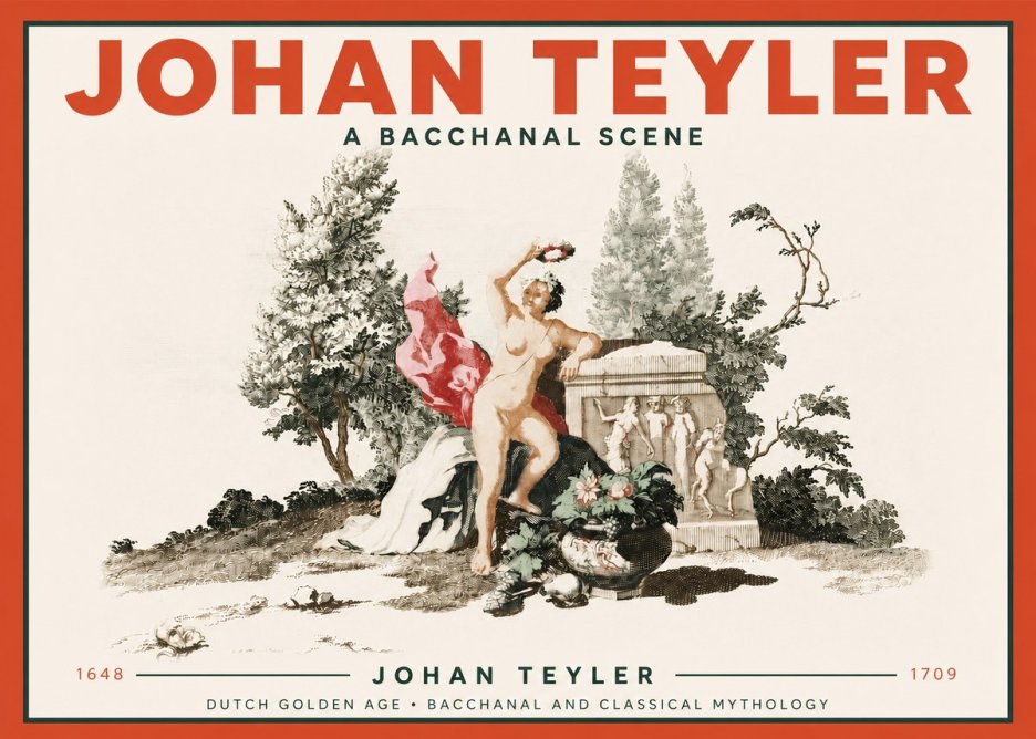 Johan Teyler A Bacchanal Scene No4 - Plakat