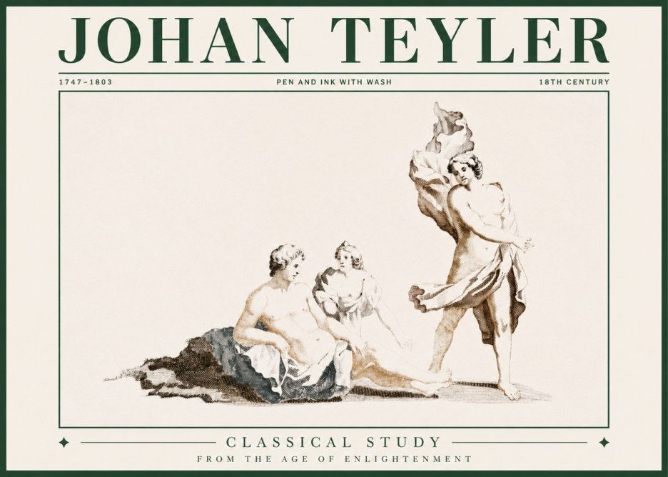 Johan Teyler Classical Study I No3 - Plakat
