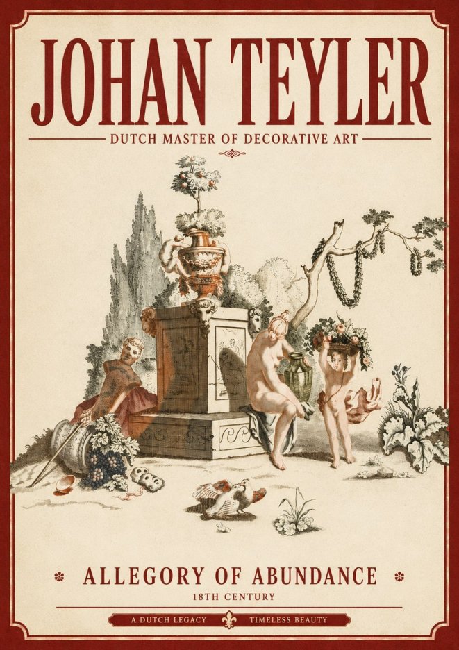Johan Teyler Allegory of Abundance No3 - Plakat