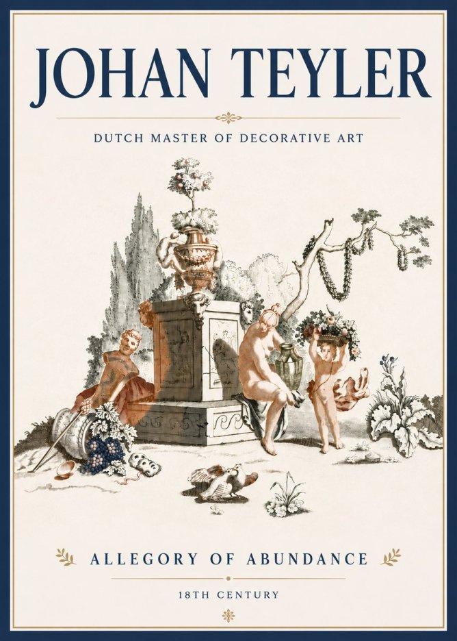 Johan Teyler Allegory of Abundance No5 - Plakat