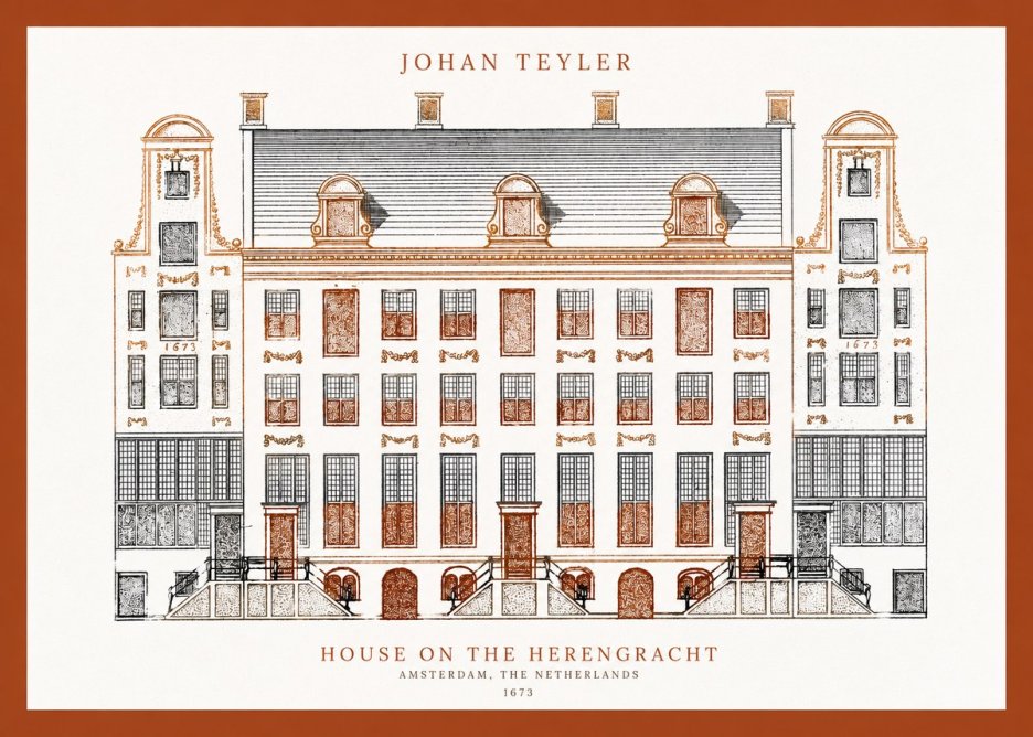 Johan Teyler Architectural Study VIII No4 - Plakat