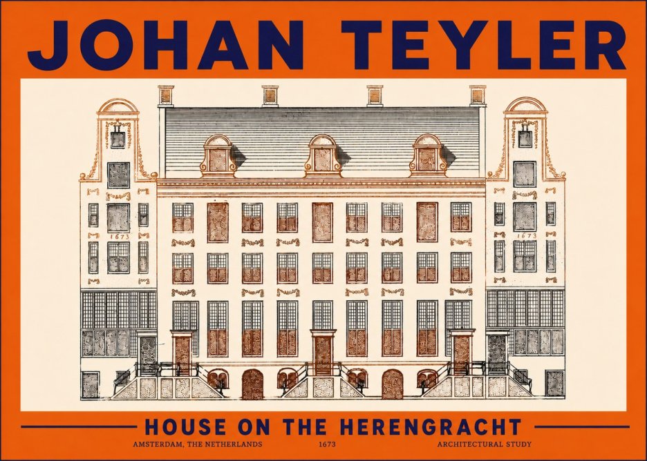 Johan Teyler Architectural Study VIII No5 - Plakat