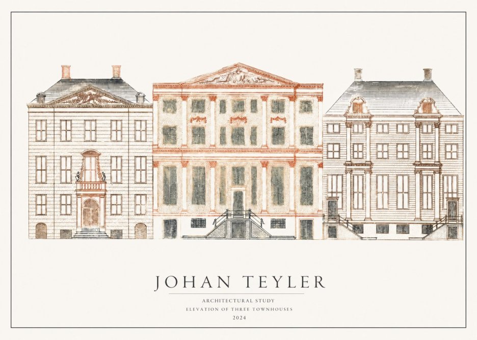 Johan Teyler Architectural Study IX No2 - Plakat