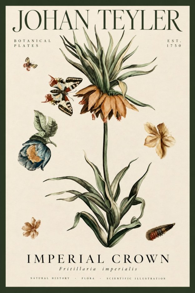 Johan Teyler Crown Imperial No4 - Plakat