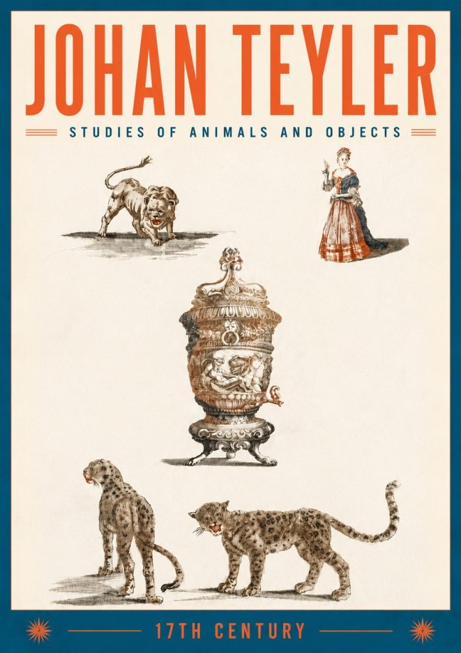 Johan Teyler Studies of Animals and Objects No6 - Plakat