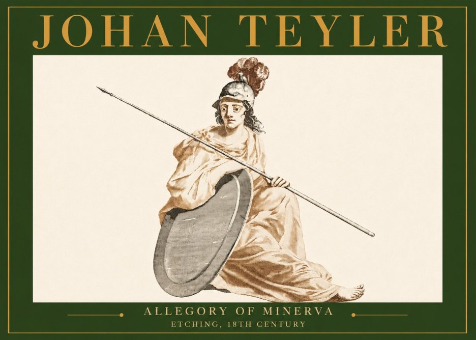 Johan Teyler Allegory of Minerva No4 - Plakat