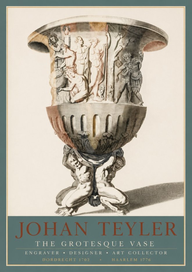 Johan Teyler The Grotesque Vase No3 - Plakat