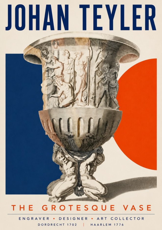 Johan Teyler The Grotesque Vase No4 - Plakat