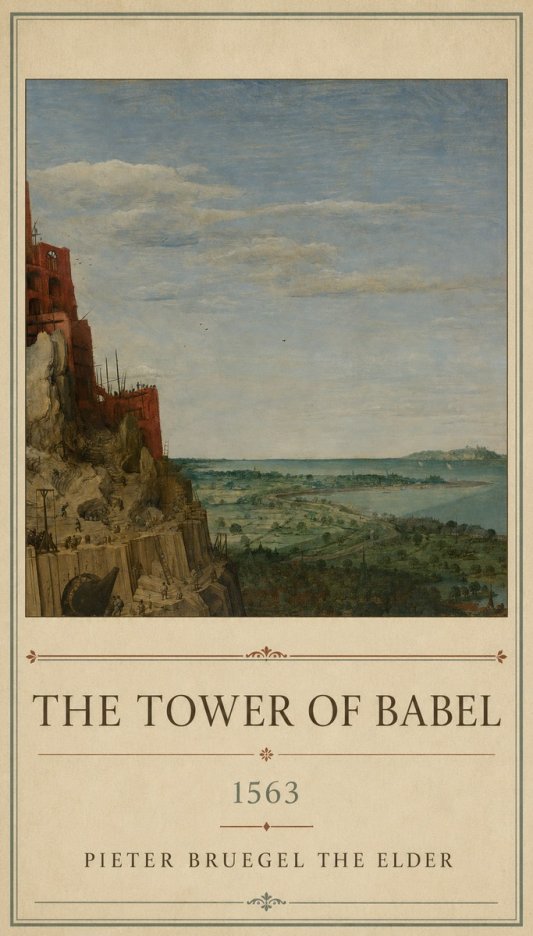 Pieter Bruegel The Tower of Babel X No1 - Plakat