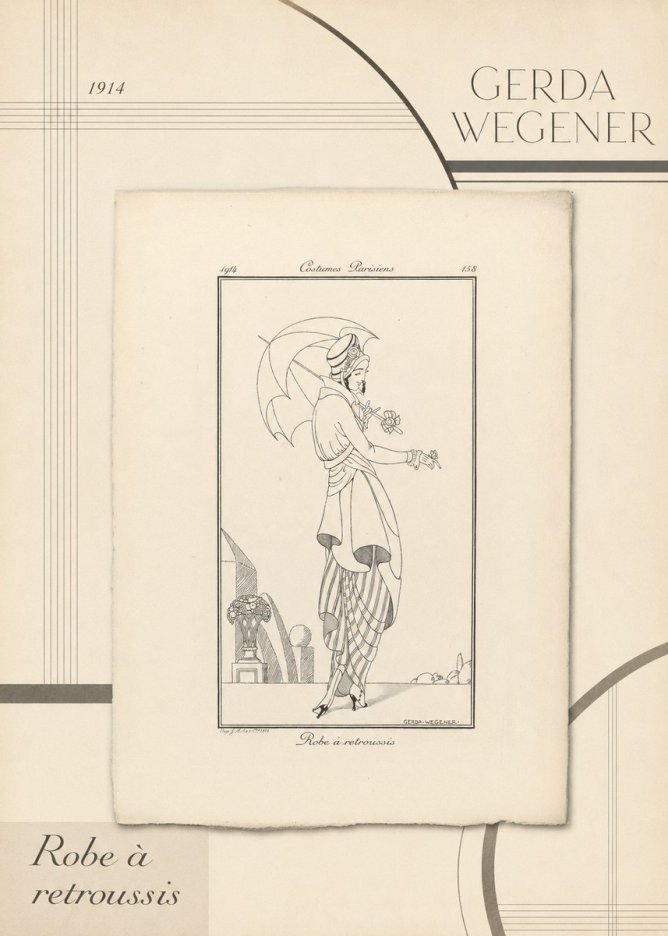 Gerda Wegener Robe À Retroussis No4 - Plakat