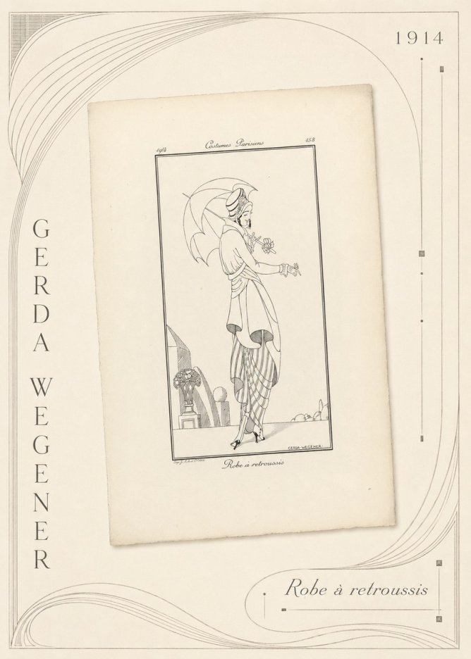 Gerda Wegener Robe À Retroussis No5 - Plakat