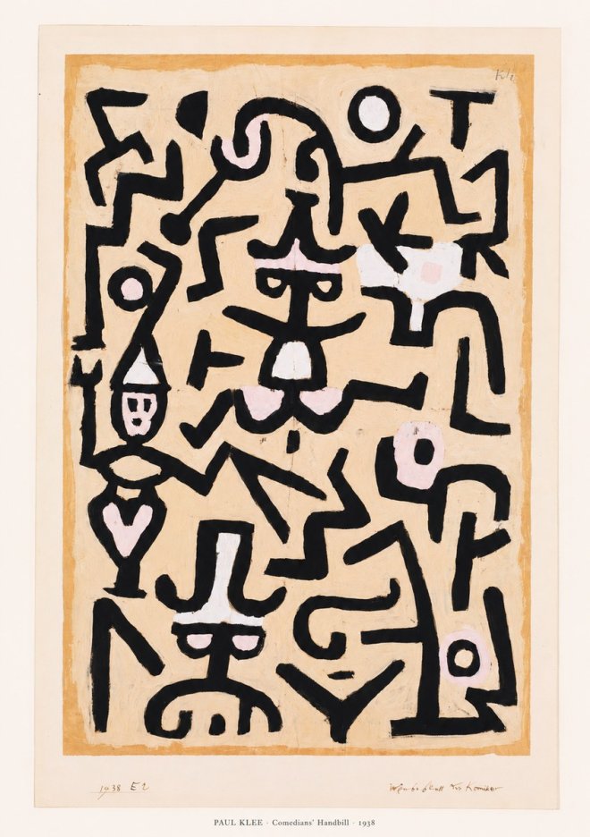 Paul Klee Comedians' Handbill No6 - Plakat