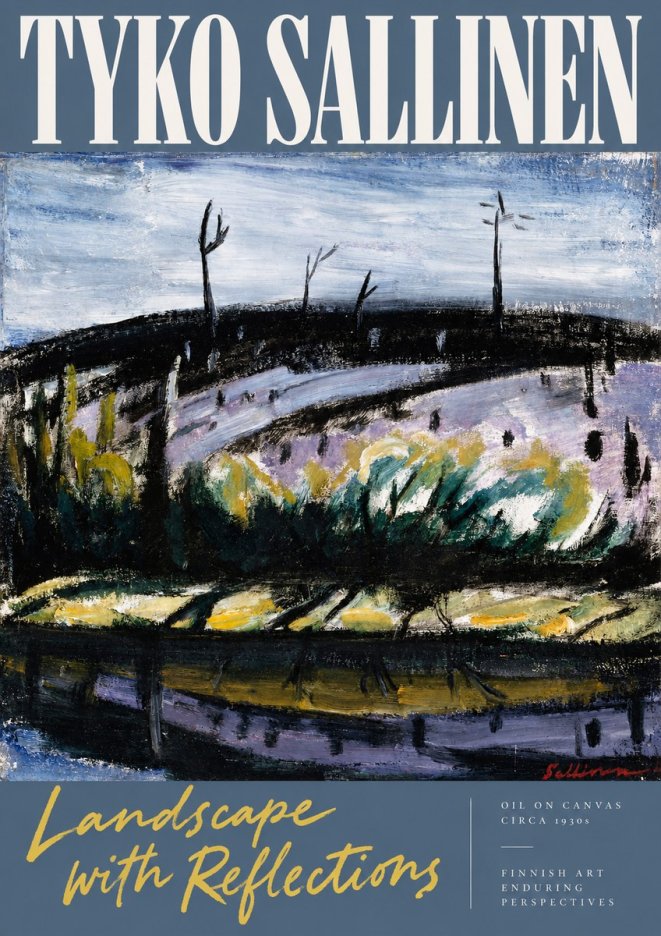Tyko Sallinen Landscape with Reflections No2 - Plakat