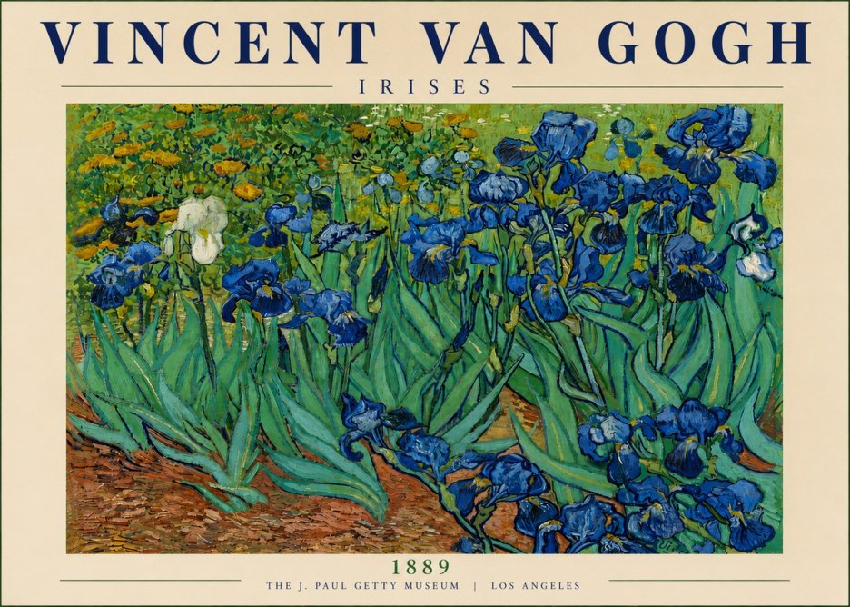 Van Gogh Irises I No5 - Plakat