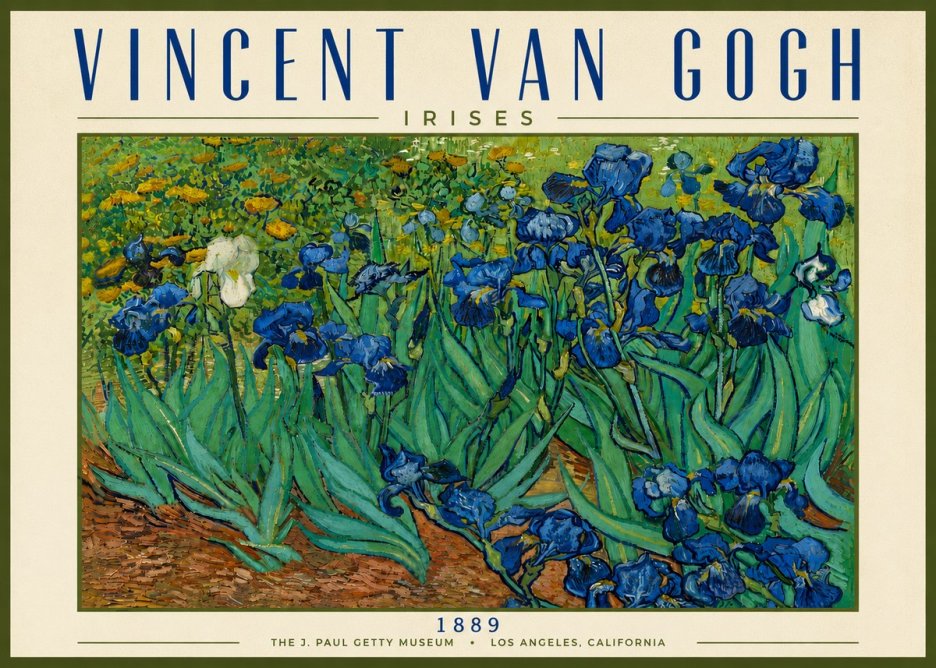 Van Gogh Irises I No6 - Plakat