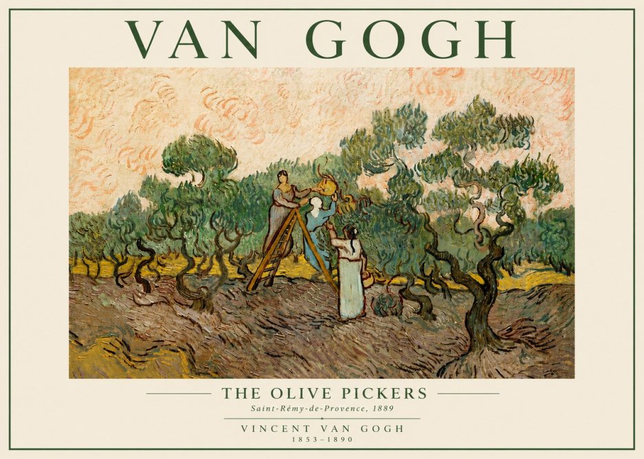 Van Gogh The Olive Pickers I No5 - Plakat