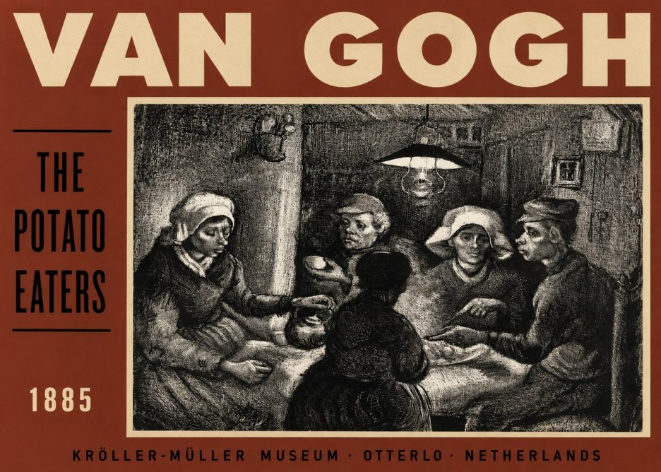 Van Gogh The Potato Eaters I No3 - Plakat