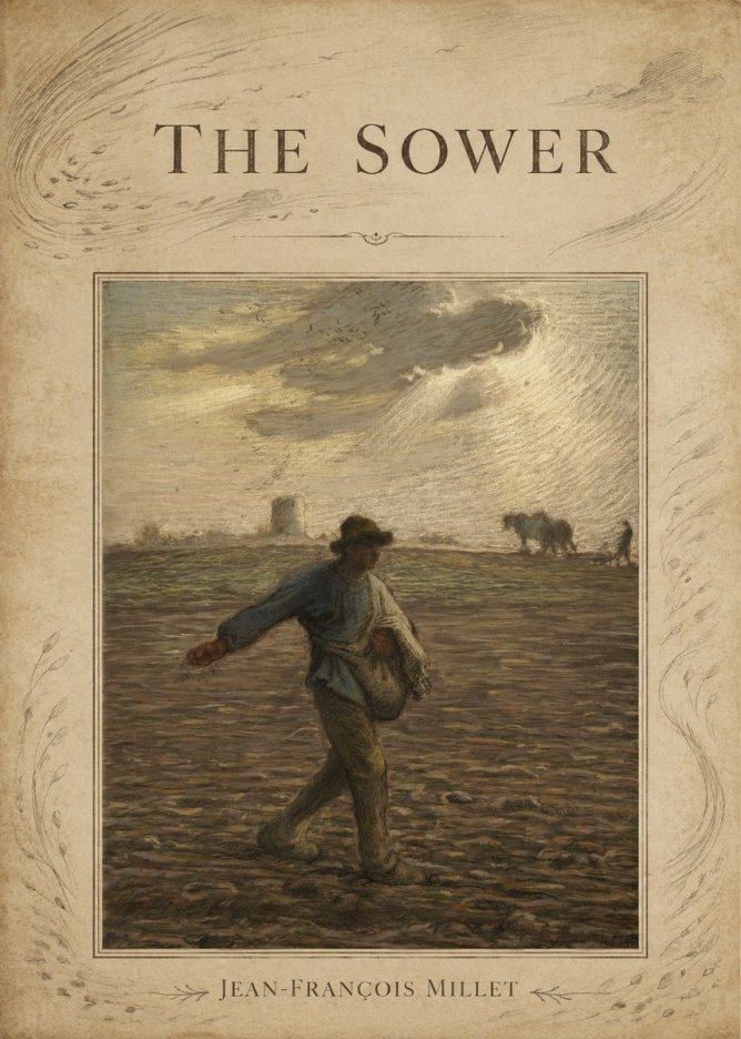 Jean-François Millet The Sower I No4 - Plakat