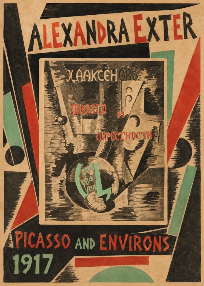 Alexandra Exter Picasso and Environs No3 - Plakat
