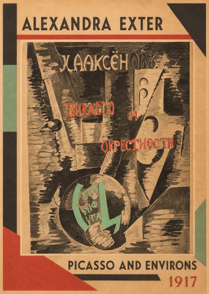 Alexandra Exter Picasso and Environs No6 - Plakat
