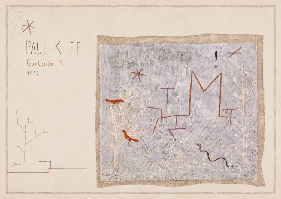 Paul Klee Gartentor K No6 - Plakat
