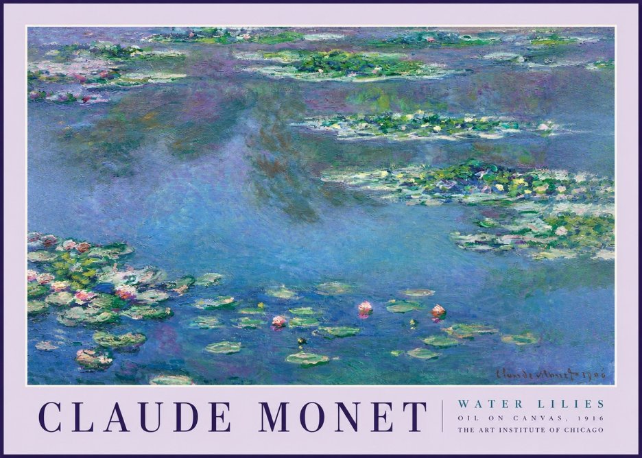 Monet Water Lilies I No2 - Plakat