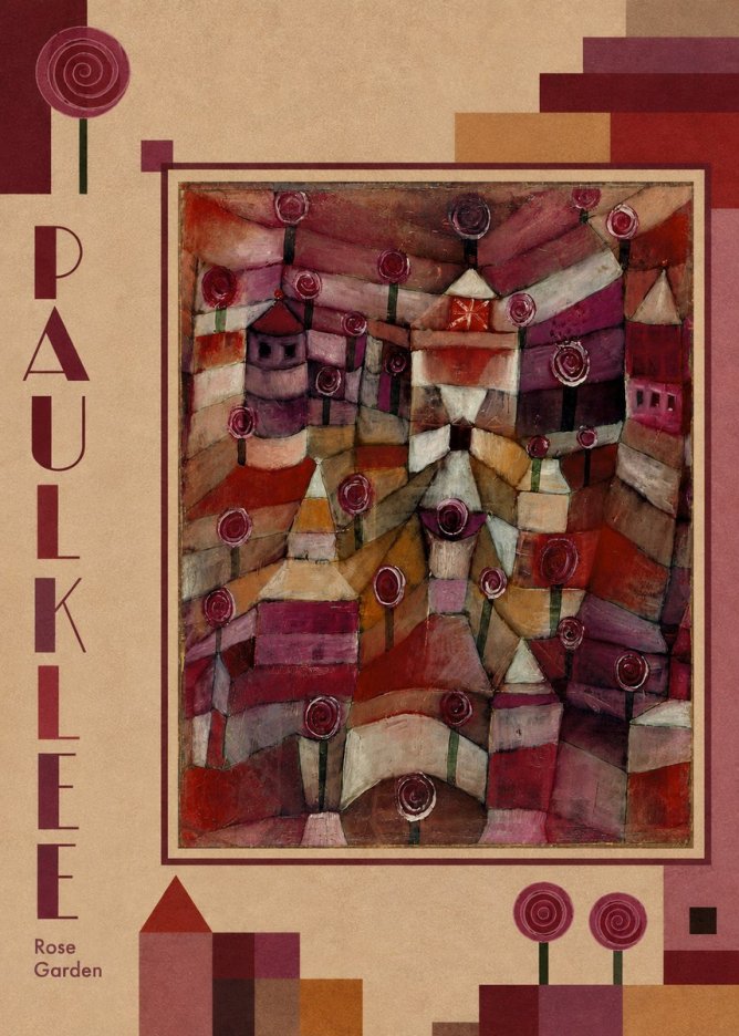 Paul Klee Rose Garden No2 - Plakat