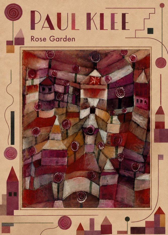 Paul Klee Rose Garden No4 - Plakat