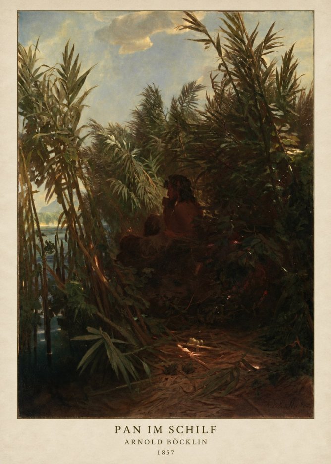 Arnold Böcklin Pan Im Schilf No2 - Plakat