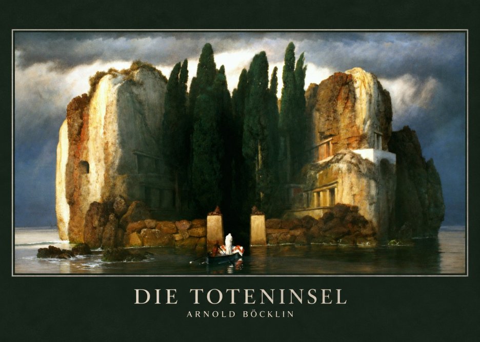 Arnold Böcklin Die Toteninsel II No3 - Plakat