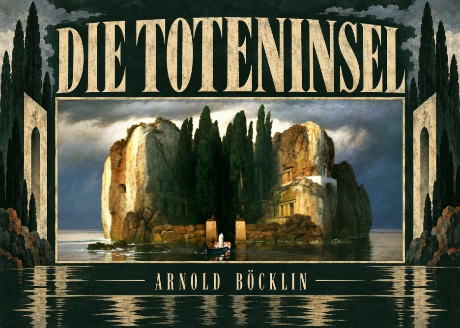 Arnold Böcklin Die Toteninsel II No5 - Plakat