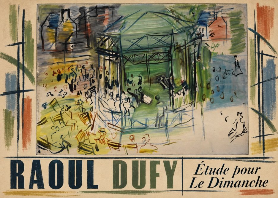 Raoul Dufy Étude Pour Le Dimanche No3 - Plakat