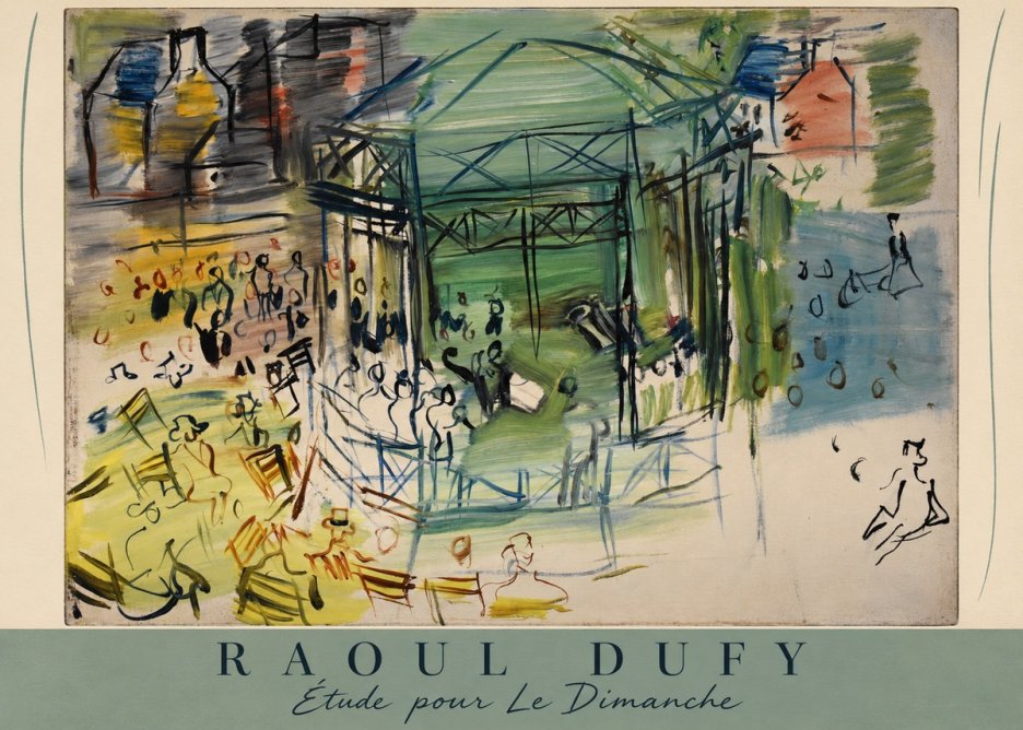 Raoul Dufy Étude Pour Le Dimanche No6 - Plakat