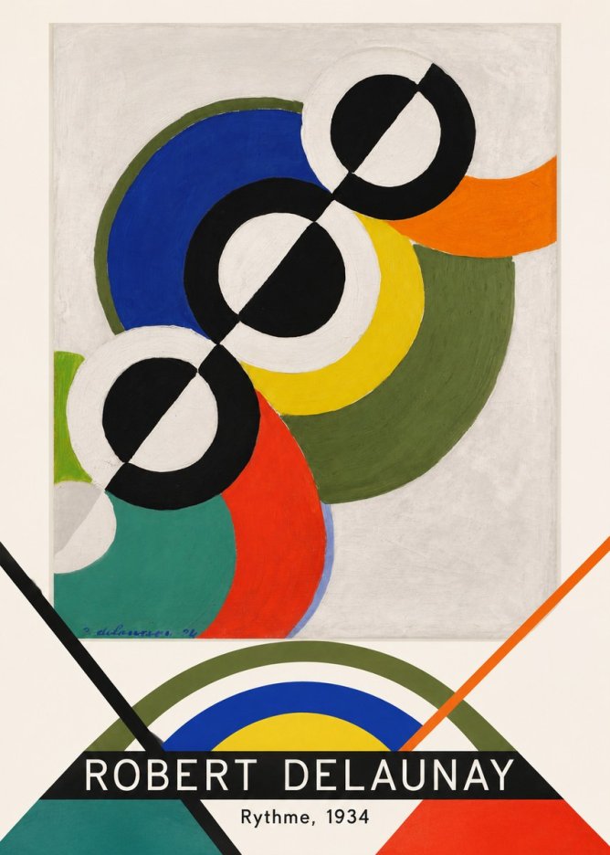 Robert Delaunay Rythme, 1934 No3 - Plakat
