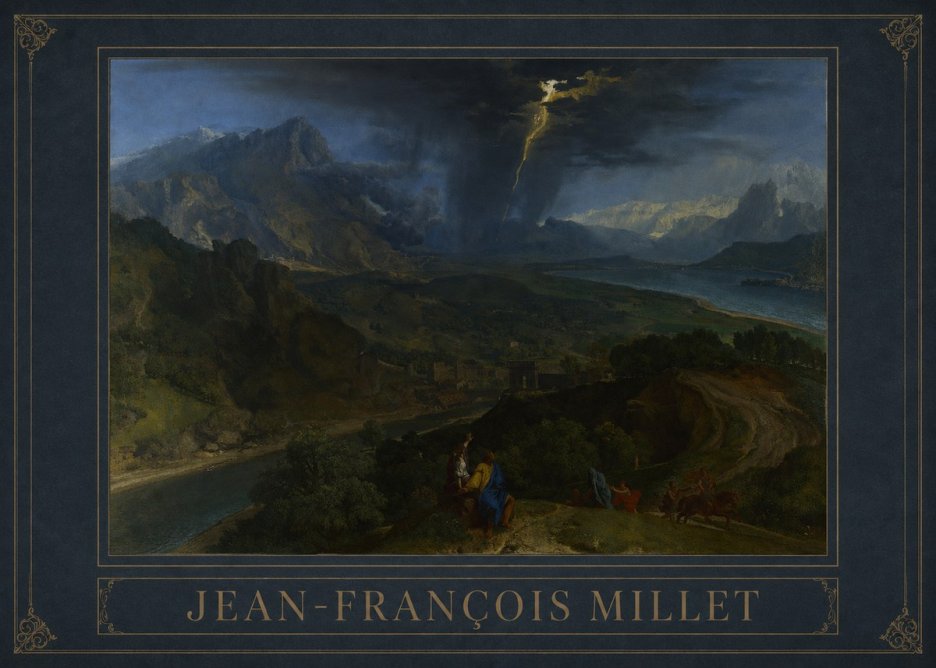Jean-François Millet The Thunderbolt No3 - Plakat