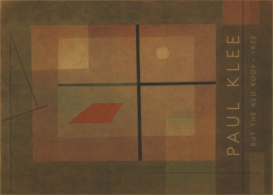 Paul Klee But the Red Roof No4 - Plakat