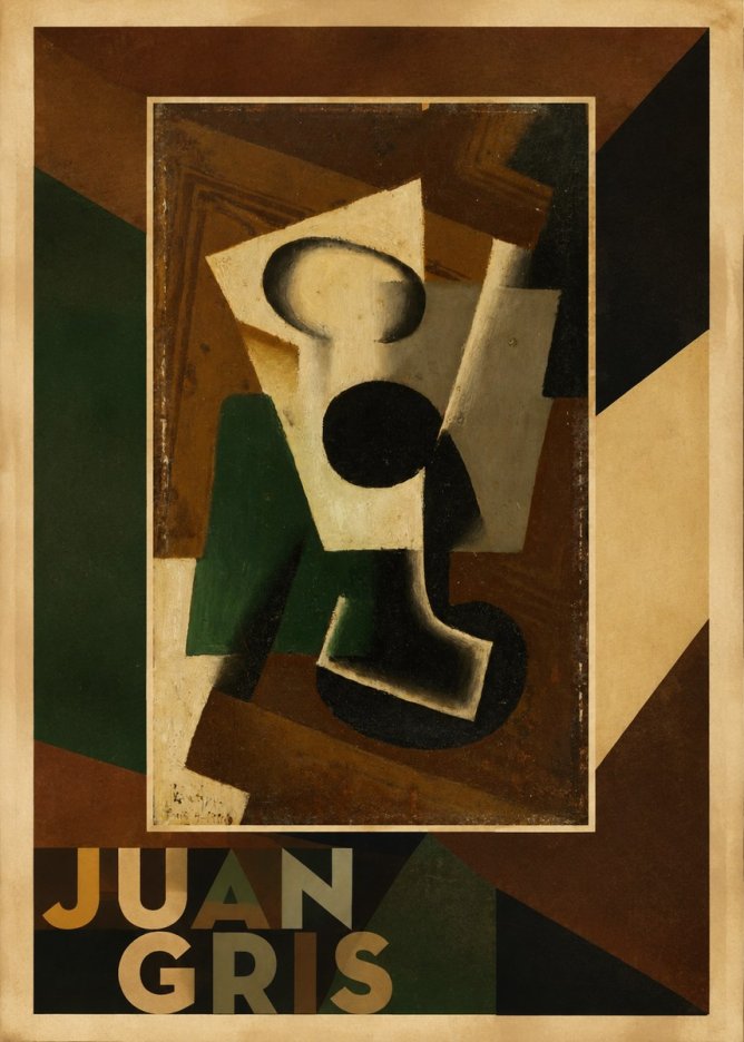 Juan Gris The Open Window No2 - Plakat