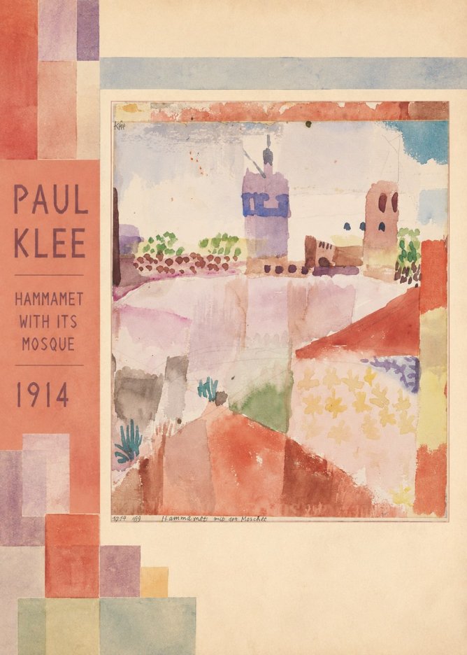 Paul Klee Hammamet with Its Mosque No2 - Plakat