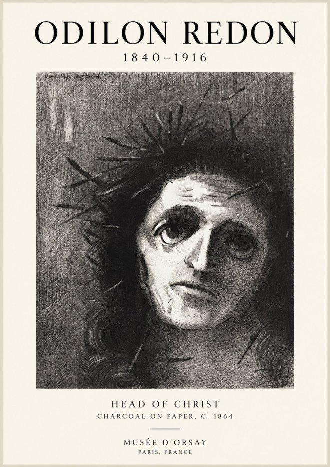 Odilon Redon Head of Christ I No1 - Plakat