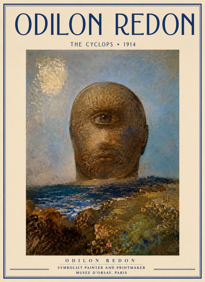 Odilon Redon The Cyclops I No3 - Plakat