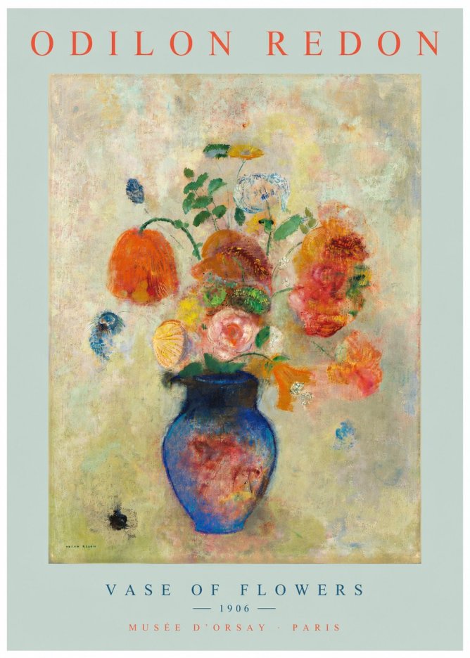 Odilon Redon Vase of Flowers No2 - Plakat