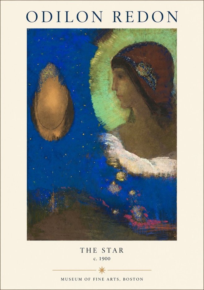 Odilon Redon The Star No1 - Plakat