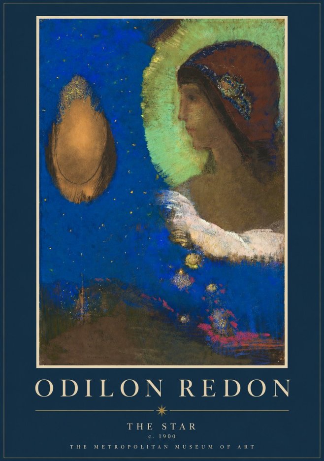 Odilon Redon The Star No2 - Plakat