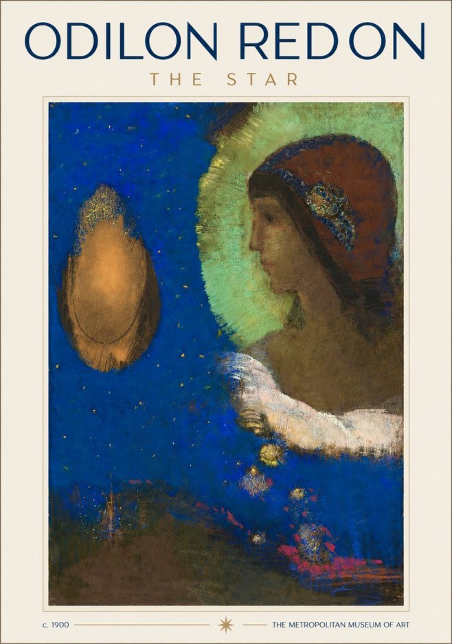 Odilon Redon The Star No3 - Plakat