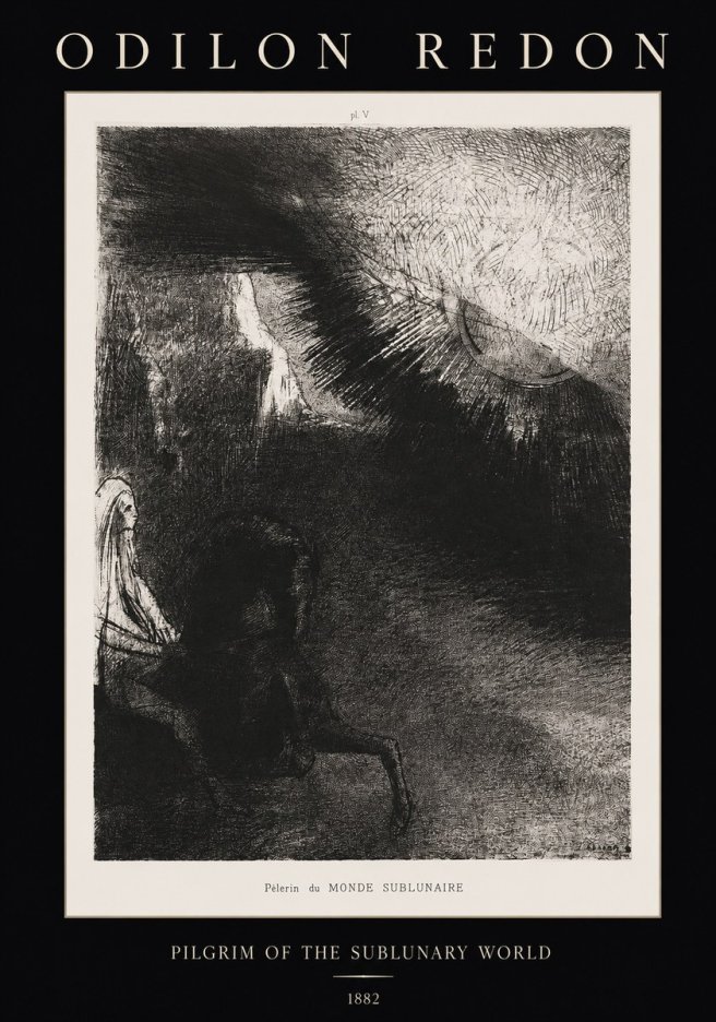 Odilon Redon Pèlerin Du Monde Sublunaire No1 - Plakat